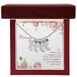 Custom Baby Feet Necklace with Birthstone Mommy to be - Snuggled in Your tummy