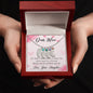 Custom Baby Feet Necklace with Birthstone Dear Mom-Happy Mother’s Day!
