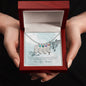Custom Baby Feet Necklace with Birthstone To my mom- you're the most beautiful