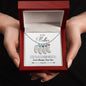 Custom Baby Feet Necklace with Birthstone, To my Mother