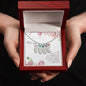 Custom Baby Feet Necklace with Birthstone Mommy to be - Snuggled in Your tummy