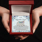 Custom Baby Feet Necklace with Birthstone To My Beautiful Mom