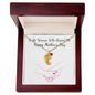 Custom Baby Feet Necklace with Birthstone To the Woman who raised me, Happy Mothers Day
