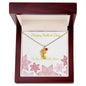 Custom Baby Feet Necklace with Birthstone Happy Mother's Day to my Incredible Mom