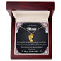 Custom Baby Feet Necklace with Birthstone To My Beautiful Mom2