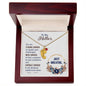 Custom Baby Feet Necklace with Birthstone To my Mother-Just breathe