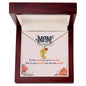 Custom Baby Feet Necklace with Birthstone to the world you are a mother