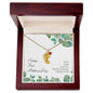 Custom Baby Feet Necklace with Birthstone Happy First Mother's Day