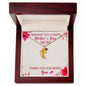 Custom Baby Feet Necklace with Birthstone Wishing you a happy Mothers day