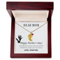 Custom Baby Feet Necklace with Birthstone Dear Mom,  Happy Mother’s Day! You’re the mom
