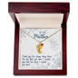 Custom Baby Feet Necklace with Birthstone To My Mon if there ever comes a day where we cant be together