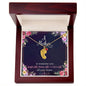 Custom Baby Feet Necklace with Birthstone A Mother is someone you laugh with, dream with, and love with all your heart.