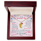 Custom Baby Feet Necklace with Birthstone To My wanderful Mom