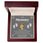 Custom Baby Feet Necklace with Birthstone To my Mommy to be
