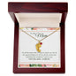 Custom Baby Feet Necklace with Birthstone To My Mom - I Love You, I really Do