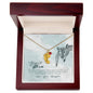 Custom Baby Feet Necklace with Birthstone To my mom- you're the most beautiful