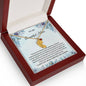 Custom Baby Feet Necklace with Birthstone To My Beautiful Mom