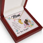 Custom Baby Feet Necklace with Birthstone Mom, The love between a mother and her daughter is forever