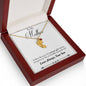 Custom Baby Feet Necklace with Birthstone Son to mother