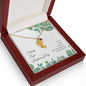 Custom Baby Feet Necklace with Birthstone Happy First Mother's Day