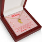 Custom Baby Feet Necklace with Birthstone Mommy to be-To my mommy-I can hear you