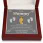 Custom Baby Feet Necklace with Birthstone To my Mommy to be