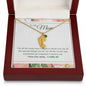 Custom Baby Feet Necklace with Birthstone To My Mom - I Love You, I really Do