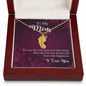 Custom Baby Feet Necklace with Birthstone To My Mom you are the person