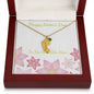 Custom Baby Feet Necklace with Birthstone Happy Mother's Day to my Incredible Mom