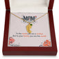 Custom Baby Feet Necklace with Birthstone to the world you are a mother
