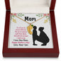 Custom Baby Feet Necklace with Birthstone mom you are so special
