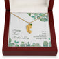 Custom Baby Feet Necklace with Birthstone Happy First Mother's Day