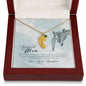 Custom Baby Feet Necklace with Birthstone To my mom- you're the most beautiful