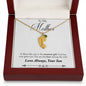 Custom Baby Feet Necklace with Birthstone Son to mother