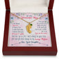 Custom Baby Feet Necklace with Birthstone To My wanderful Mom