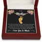 Custom Baby Feet Necklace with Birthstone To My Mother