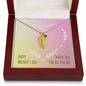 Custom Baby Feet Necklace with Birthstone Happy Mother's Day Thank you for all you do