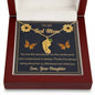 Custom Baby Feet Necklace with Birthstone To My Best Mom