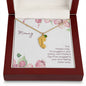 Custom Baby Feet Necklace with Birthstone Mommy to be - Snuggled in Your tummy
