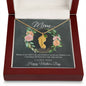 Custom Baby Feet Necklace with Birthstone Mom, Happy Mothers Day