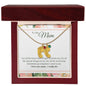 Custom Baby Feet Necklace with Birthstone To My Mom - I Love You, I really Do
