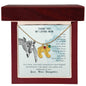 Custom Baby Feet Necklace with Birthstone To my mom-It has taken me