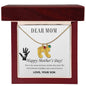 Custom Baby Feet Necklace with Birthstone Dear Mom,  Happy Mother’s Day! You’re the mom