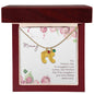 Custom Baby Feet Necklace with Birthstone Mommy to be - Snuggled in Your tummy