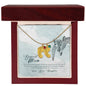 Custom Baby Feet Necklace with Birthstone To my mom- you're the most beautiful