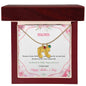 Custom Baby Feet Necklace with Birthstone Mom Happy Mother's Day