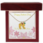 Custom Baby Feet Necklace with Birthstone Happy Mother's Day to my Incredible Mom