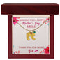 Custom Baby Feet Necklace with Birthstone Wishing you a happy Mothers day