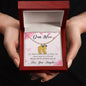 Custom Baby Feet Necklace with Birthstone Dear Mom-Happy Mother’s Day!