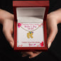 Custom Baby Feet Necklace with Birthstone Wishing you a happy Mothers day